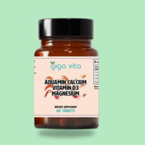 Giga Vita Calcium Supplement with Vitamin D3 and Magnesium, 60 Tablets